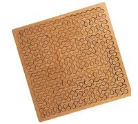 Challenging Fractal Tray Puzzle, Intricate Wooden Jigsaw with Complex Geometric Patterns (Chain)