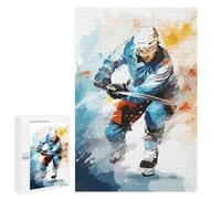 Challenging Ice Hockey Jigsaw Puzzle for Adults, 1000 PCS, A Creative Way to Unwind after A Busy Day, for Indoor Play