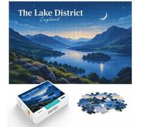 Challenging Jigsaw Puzzle Lake District Night 1000pcs (38x26cm) for Adults | For free time at home: Adult jigsaw puzzle with 1000 pieces makes an engaging indoor activity for adults.