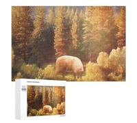 Challenging Lone Wolf in Autumn Jigsaw Puzzle for Adults, 1000 PCS, Versatile Leisure for Adults Who Enjoy Jigsaws, for Puzzle Fans