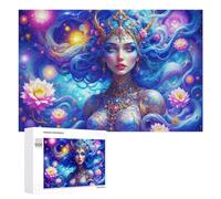 Challenging Lotus Princess in The Cosmic Dream Jigsaw Puzzle for Adults, 1000 PCS, Versatile Leisure for Adults Who Enjoy Jigsaws, for Family Fun