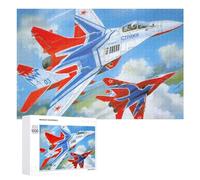 Challenging Mikoyan MiG29 Jet War Jigsaw Puzzle for Adults, 1000 PCS, A Rewarding Pastime for Dedicated Jigsaw Fans, for Family Fun