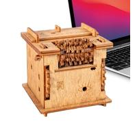 Challenging Puzzle Box - Interactive Brain Teaser Toy, Fun Mystery Game with Charm, Compact Play Unit with Grip, Gear Functional Styling, Activity Accessories for Adults, Friends, Party