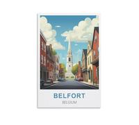 Challenging Puzzles,Belfort Belgium JigsawPuzzle 1000 Pieces for Adults Challenging Puzzle Games 70x50cm