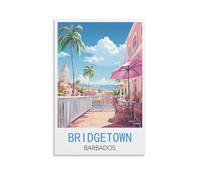 Challenging Puzzles，Bridgetown Barbados，Impossible Difficult Hard Fun 1000 Piece Jigsaw Puzzles for Adults 38x26cm