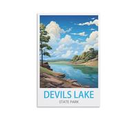 Challenging Puzzles，Devil's Lake State Parks Impossible Difficult Hard Fun 1000 Piece Jigsaw Puzzles for Adults 38x52cm