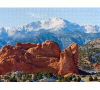 Challenging Puzzles For Adults 500 Piece Jigsaw Puzzles Pikes Peak And Garden The Gods Colorado Springs Jigsaw Puzzles, Educational Game Family Decoration Game Toys Gift,Wall Decor