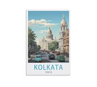 Challenging Puzzles,Kolkata India Posters JigsawPuzzle 2000 Pieces for Adults Challenging Puzzle Games 100x70CM