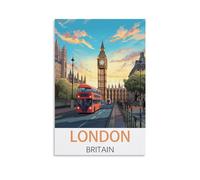 Challenging Puzzles，London Britain Impossible Difficult Hard Fun 1000 Piece Jigsaw Puzzles for Adults 38x52cm