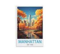 Challenging Puzzles,Manhattan New Yorks,Impossible Difficult Hard Fun 1000 Piece Jigsaw Puzzles for Adults 52x38cm