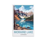 Challenging Puzzles，Moraine Lake Canada Impossible Difficult Hard Fun 1000 Piece Jigsaw Puzzles for Adults 38x52cm