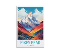 Challenging Puzzles，Pikes Peak Colorado Impossible Difficult Hard Fun 1000 Piece Jigsaw Puzzles for Adults 26x38cm