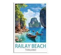 Challenging Puzzles，Railay Beach Thailand Impossible Difficult Hard Fun 1000 Piece Jigsaw Puzzles for Adults 38x52cm