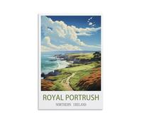 Challenging Puzzles，Royal Portrush Northern Ireland Impossible Difficult Hard Fun 2000 Piece Jigsaw Puzzles for Adults 70x100cm