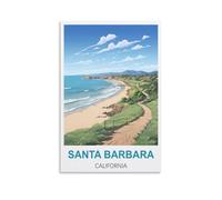 Challenging Puzzles,Santa Barbaras,Impossible Difficult Hard Fun 2000 Piece Jigsaw Puzzles for Adults 100x70cm