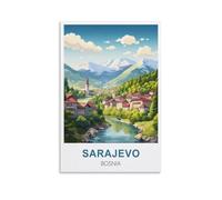 Challenging Puzzles，Sarajevo Bosnia JigsawPuzzle 2000 Pieces for Adults Challenging Puzzle Games 100x70cm