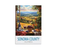 Challenging Puzzles，Sonoma County California Impossible Difficult Hard Fun 1000 Piece Jigsaw Puzzles for Adults 26x38cm