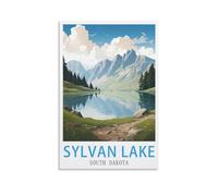 Challenging Puzzles，Sylvan Lake South Dakotas Impossible Difficult Hard Fun 1000 Piece Jigsaw Puzzles for Adults 26x38cm