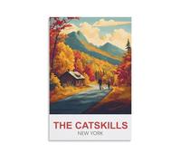 Challenging Puzzles,The Catskills New York,Impossible Difficult Hard Fun 1000 Piece Jigsaw Puzzles for Adults 38x26cm