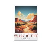 Challenging Puzzles，Valley of Fire State Park Impossible Difficult Hard Fun 1000 Piece Jigsaw Puzzles for Adults 26x38cm