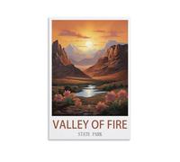 Challenging Puzzles，Valley of Fire State Park Impossible Difficult Hard Fun 1000 Piece Jigsaw Puzzles for Adults 50x70cm