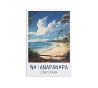 Challenging Puzzles，Waianapanapa State Park Posters，Impossible Difficult Hard Fun 1000 Piece Jigsaw Puzzles for Adults 70x50cm