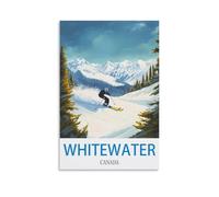 Challenging Puzzles，Whitewater Canada Ski Impossible Difficult Hard Fun 1000 Piece Jigsaw Puzzles for Adults 50x70cm