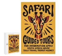 Challenging Safari Guided Tours Poster Jigsaw Puzzle for Adults, 1000 PCS, Versatile Leisure for Adults Who Enjoy Jigsaws, for Cosy Nights