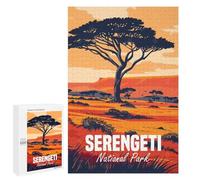 Challenging Serengeti National Park Jigsaw Puzzle for Adults, 1000 PCS, A Creative Way to Unwind after A Busy Day, for Family Nights