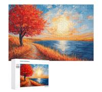 Challenging Sunny August Day Jigsaw Puzzle for Adults, 1000 PCS, A Rewarding Pastime for Dedicated Jigsaw Fans, for Family Fun