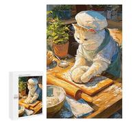 Challenging The Baker Cat Jigsaw Puzzle for Adults, 1000 PCS, A Creative Way to Unwind after A Busy Day, for Indoor Play