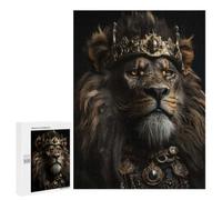 Challenging The King Wearing A Crown Jigsaw Puzzle for Adults, 500 PCS, A Rewarding Pastime for Dedicated Jigsaw Fans, for Indoor Play