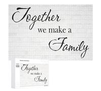 Challenging Together We Make A FAMILY Jigsaw Puzzle for Adults, 1000 PCS, Versatile Leisure for Adults Who Enjoy Jigsaws, for Puzzle Fans