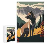 Challenging Wolf Art Series Style 7 Jigsaw Puzzle for Adults, 1000 PCS, A Satisfying Project for Experienced Puzzlers, for Cosy Nights