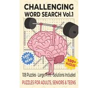 CHALLENGING WORD SEARCH Vol.1: Sharpen Your Mind with 216 Pages of Exciting Word Hunts - 20 Words per Puzzle - Mixed Difficulty Levels (CHALLENGING WORD SEARCH SERIES)