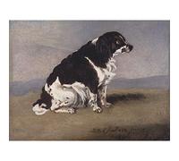 Chalon Duchess York's Fat Spaniel Dog Painting Large Wall Art Print Canvas Premium Mural