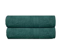 Chalotte Andersen Extra Large Bath Sheet Towels - Set Of 2 Luxury Jumbo Towels, 100% Cotton 500 GSM, Ultra Soft & Absorbent, Hotel Quality, Oversized Bath Sheets - 90x145 cm (2, EMERALD GREEN)
