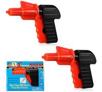 Chalyna 2 Pack Potato Guns Red Black Spud Guns Plastic Toy Pistol for Adults Beach Pool Outdoor Activities Birthday Party Supplies