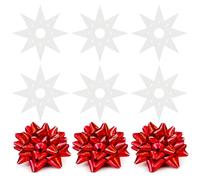 Chalyna 6 Pack Bow Maker for Ribbon, PVC Numbered Template Bow Making Tool for Creating Gift Bows Wrist Corsages Home Decorations Hair Bows Holiday Wreaths