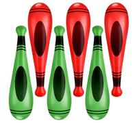 Chalyna 6 Pcs Crayon Inflatable Baseball Bats 17 Inch Inflatable Baseball Bat Baseballs Drip Party Decorations for Sports Summer Pool Beach Party Favors Birthday Supplies