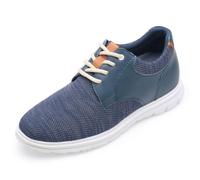CHAMARIPA Men Elevator Sneakers Sports Shoes Mesh Lace up Shoes Light Weight Height Increasing Shoes Hidden Heel Trainer,C1C11Z0024D-6.5 UK