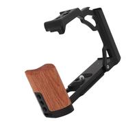 Chamber Cage, Wooden Handle Easy to Install the Video Cage of the Camera for Photography (Black)