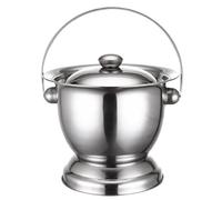 Chamber Pot, Chamber Pot with Lid 3.3L Stainless Steel Bedside Commode Bucket Potable Spittoon Metal Bedpan Urine Pots for Kids Adults Elder Patient Home Camping Car Travel