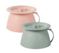 Chamber Pot, Lightweight Design, PP, Bedroom Pot with Lid, Bedside Spit with Handle, Stable and Safe Material, for Car Home Camping