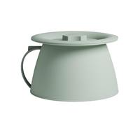 Chamber Pot, Secure Lid Closure, 22.3cm, Travel Urine Container, Personal Potty Container, Multipurpose Use, for Camping, Road Trips, and Bedside Care