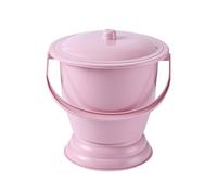 Chamber Pot with Lid and Handle Heavy Duty Bed Pan Non-Slip PP Urinal Bottle with Detachable Base Washable Reusable Portable Toilet for Kids, Adults, Elderly, Chamber Pot, Bed Pan