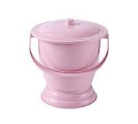 Chamber Pot with Lid and Handle Heavy Duty Bed Pan Non-Slip PP Urinal Bottle with Detachable Base Washable Reusable Portable Toilet for Kids, Adults, Elderly