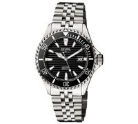 Chambers 42600 Swiss Automatic SW200 Black Dial Stainless Steel Watch Gevril Silver One Size