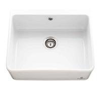 Chambord Hand-Finished Ceramic 1-Bowl Sit-On Kitchen Sink 595 X 500mm White