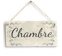 Chambre Hanging Door Sign, Cottage Style Room Decor